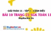 Giải bài 10 trang 21 Toán 11 tập 1 SGK Cánh Diều